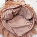 Arden B  Sweetheart Sleeveless Mini Dress Gold Tulle Sequins Glam Extra Small Photo 7