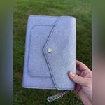 Kate Spade  New York Tinsel Glitter Flap Crossbody Lilac Frost Purse K9336 NEW Photo 5