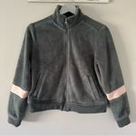 Free People Movement Gray & Pink Fleece Jacket Photo 1
