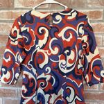 J. McLaughlin NWOT Abstract Print Midi Shift Dress Half Sleeve Pockets Small Photo 7
