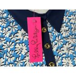 Lilly Pulitzer NWT‎  Ainslee Lunar Blue Palm Beach Petals 3/4 Sleeve Dress Size L Photo 9