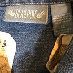 Bill Blass BLASSPORT Embroidered Dogs Denim Jacket Size XL Photo 1