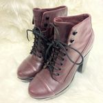 ALDO | Eggplant Platform Heeled Ankle Boots | 8.5 A17 Photo 1