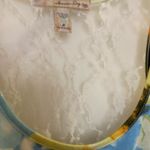 American Rag Womens Tank Top S Small Multicolor Floral Lace Back Neck Waist 34” Photo 2