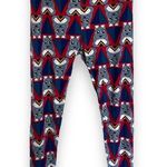 LuLaRoe Womens Leggings Sz TC Burgundy Gray Bunny Rabbit Print Teal 12 14 16 18 Photo 0