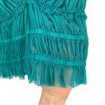 Free People  Making Me Smile Top Teal Mesh S Photo 2