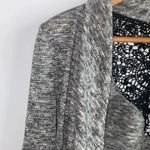 Tempted Gray and Black Lace Cutout Cardigan size Medium Photo 4
