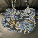 Vera Bradley  Quilted Windsor Navy Handbag Purse Excellent Condition Medium Photo 6