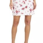 Karen Scott  Skort Womens size 6 White Floral Cotton Stretch Casual Skirt Photo 1