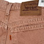 Levi's  954 Orange Tab Tan Roll Cuffed Denim High Waist Shorts Size 9 Photo 4
