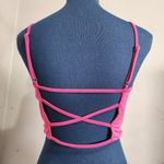 Frederick's of Hollywood Vintage Hot Pink Strappy Crop Top Photo 2