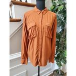 A New Day  Women Rayon & Lyocell Collared Long Sleeve Button Down Dress Shirt Photo 8