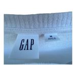 Gap white long sleeve lightweight crewneck sweater ribbed sleeves size medium Photo 3