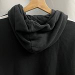 Adidas  Women's MEDIUM Black Striped Long Sleeve Pullover Hoodie Sweater Photo 3