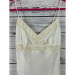 Women's J.Crew White Linen Mini Dress with Beige Trim Size 4 Photo 2