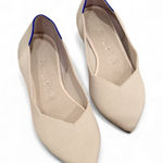 Rothy's ROTHY’S The Point II Flats in Ecru size 10.5 Tortoise Shell Sole Photo 0