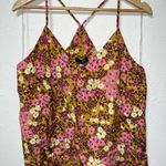 Kut From The Kloth Brown and Gold Asymmetrical Camisole Top Photo 0