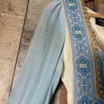 Gunne Sax by Jessica 70s Prairie Maxi Dress Blue Ivory Victorian Vintage 7 Photo 7