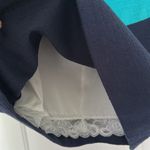 Trina Turk NWT Miss Brady Colorblock Lace-Up Dress White Blue Sz 6 Photo 8