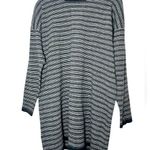 Jean Muir Vintage Wool Sweater Dress 1980s Stripes Cozy Warm Black Size M Photo 0