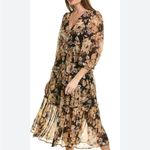 Saltwater Luxe  Deklan Maxi Dress Floral Brown Size Large L Photo 7