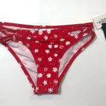 California Waves RED Strappy Bikini Swim Bottom Photo 4