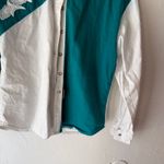 Vintage 80s Lilia Smith Western Shirt Small USA Made Colorblock Yoke Snap Top White Photo 2