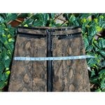 W By Worth  Stunning Brown Snakeskin Zip-up Pencil Skirt Sz 2 Photo 7