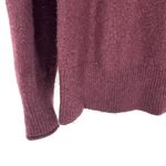 J.Crew Merino Alpaca Blend Mock neck Puff Sleeve Sweater Maroon Size Medium Photo 2