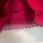 Anthropologie Moulinette Soeurs Sleeveless Magenta Ruffle Mini Dress Size 6 Silk Photo 4