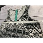 Cato  Sleeveless Jersey Knit Tank Top Womens S Scoop Neck Zipper Back Geometric Photo 6
