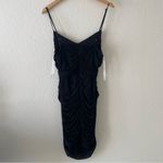 Lulus  Dress Spice Up The Night Mesh Ruched Cutout Bodycon Mini Black XL Photo 5