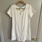 Vintage Cotton Swimsuit Cover White Size L Photo 0