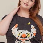 Torrid Gray Disney Lilo&Stitch Halloween Mini Triblend T-Shirt Dress Sz.1 NWT Photo 2