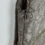 Loft Ann Taylor Metallic Lace Top Size 2 Empire Waist Velvet Bow Fairy Glam Photo 4