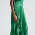 A.L.C. 10 NEW Renzo II Midi Dress Pleated Sleeveless Basil Green Photo 6