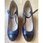 Mary Janes Blue 2 tones low heels Size 7 Photo 1