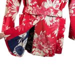 NWT Austin Reed Red Floral Retro Luxe Belted Double Breasted Blazer Jacket M Size M Photo 11