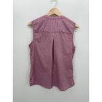 Royal Robbins  Purple Plaid Button Front Sleeveless Shirt Women Size M Golf Photo 1