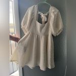 Free People  NWOT Elegant White Puff Sleeve Dress‎ Photo 6
