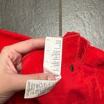 Gap Stretch Bright Red Corduroy Mini Skirt 4th of July Fall SZ 2 60s Twee Warm Photo 4