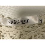 Mega or Gray Long Sleeve Sweater With Ivory Lace/Crochet Detail, XL Photo 4