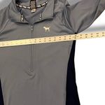 PINK - Victoria's Secret Victorias Secret PINK Ultimate Deep Zip Graphic Pullover Jacket Blue Medium Photo 5