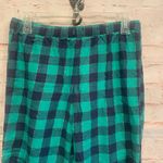 Aerie  sleep pants green black plaid sz S Photo 1