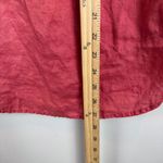 J.Jill Love Linen Top Womens XS Petite Red Watermelon Button Front Tunic Coastal Photo 7