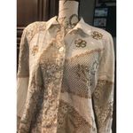 Indigo Moon Medium Padded Blazer Tan Size 8 Photo 6