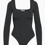 Babaton Aritzia  Satinette Squareneck Longsleeve Bodysuit Photo 1