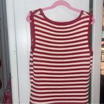 Paper Heart Striped Red Midi Dress Photo 2