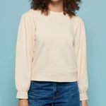 Nation Ltd  Taylor Exaggerated Cuff Crewneck Sweatshirt in Parchment Size XS Photo 8