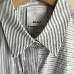 ACLER Edgar Dress In White Stripe Size 4 Photo 5